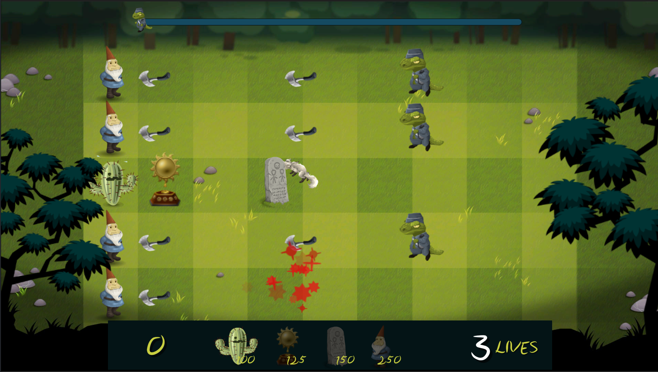 Mid-game screenshot of a level